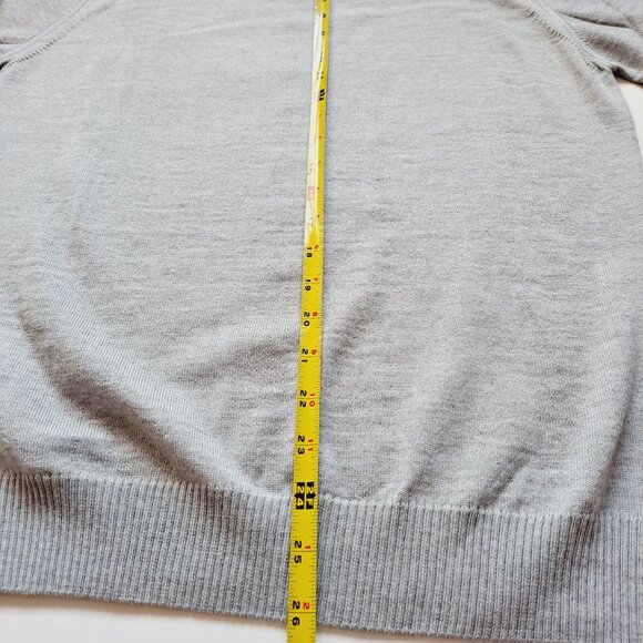 NEW Stenstroms Grey 100% Merino Wool College Crew Sweater Size S - Picture 14 of 16